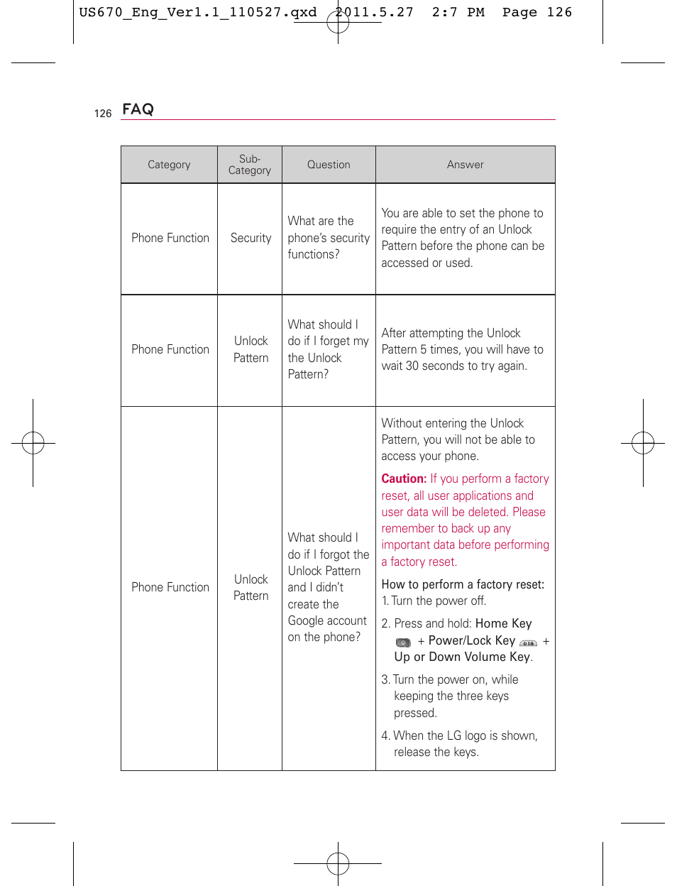 LG US670 User Manual | Page 128 / 309