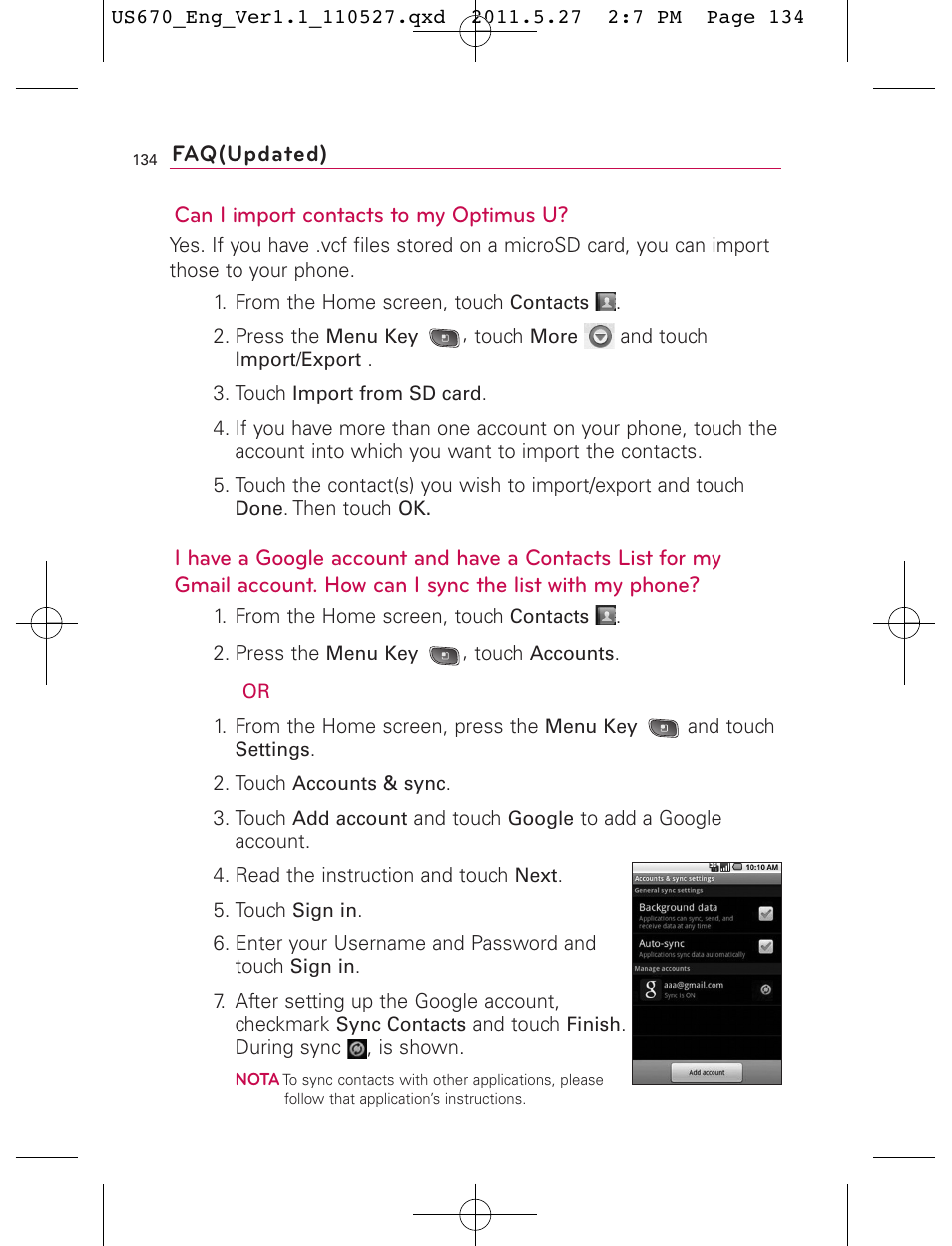 LG US670 User Manual | Page 136 / 309