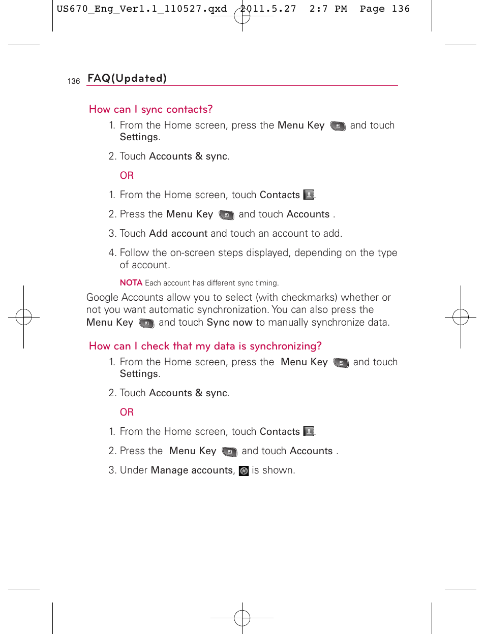 LG US670 User Manual | Page 138 / 309