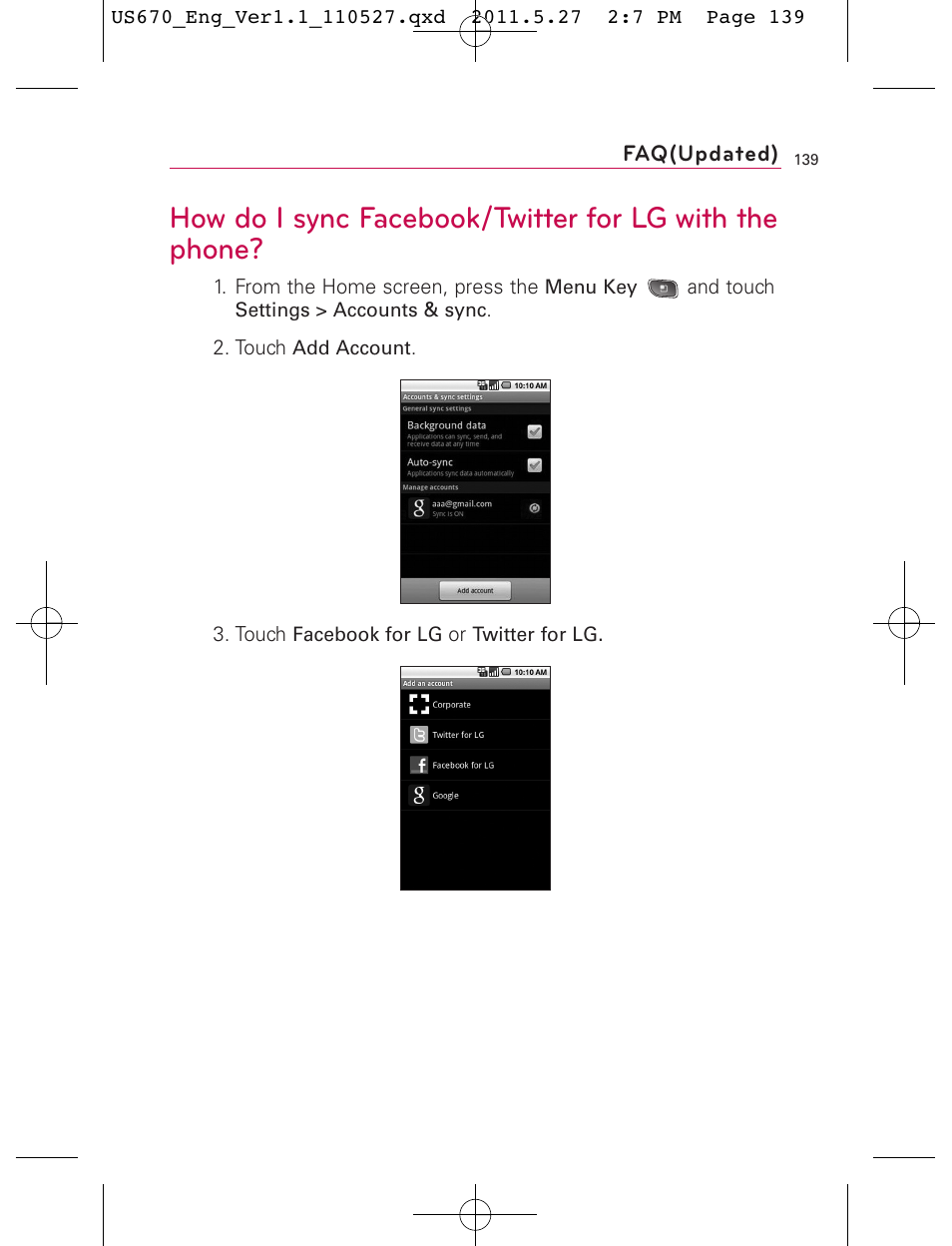 LG US670 User Manual | Page 141 / 309