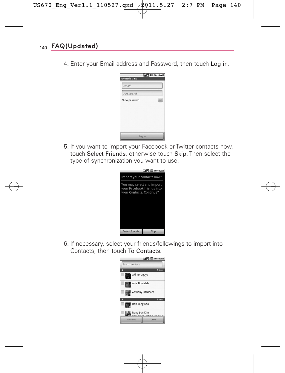 LG US670 User Manual | Page 142 / 309