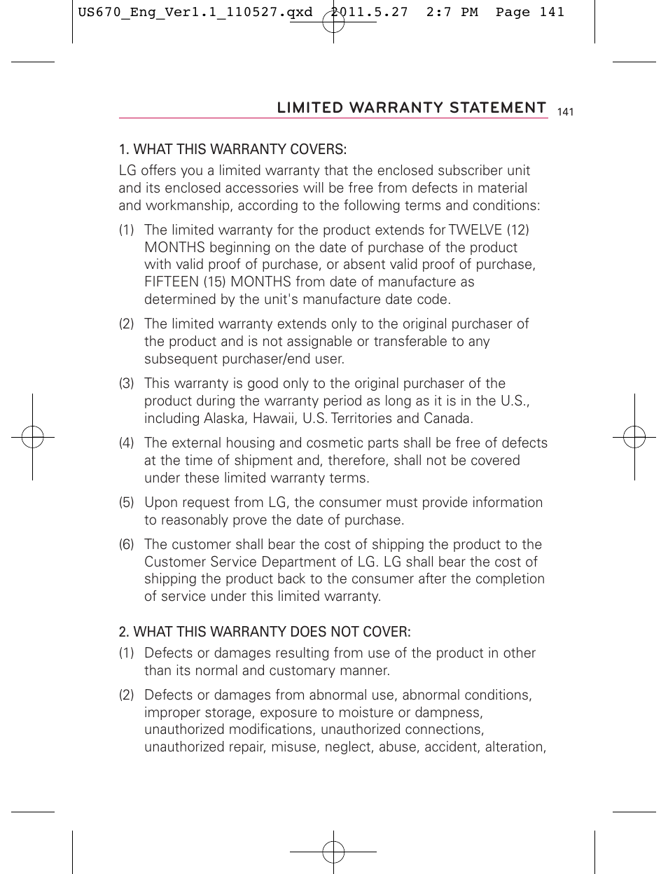 LG US670 User Manual | Page 143 / 309