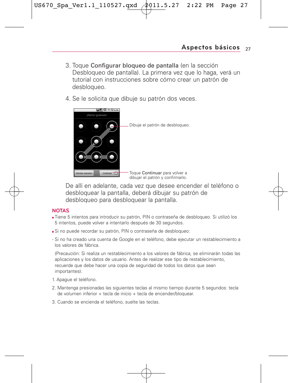 Aspectos básicos, Toque | LG US670 User Manual | Page 177 / 309