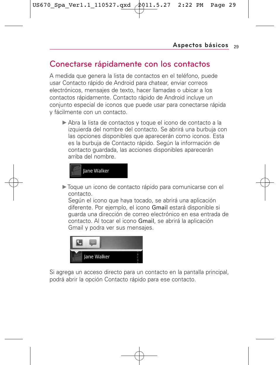 Conectarse rápidamente con los contactos | LG US670 User Manual | Page 179 / 309