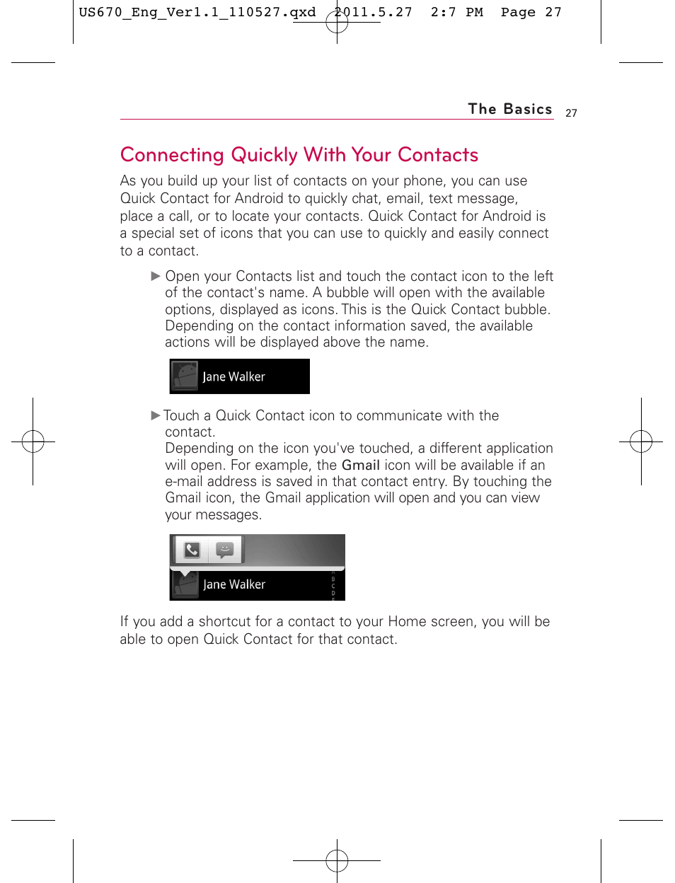 Connecting quickly with your contacts | LG US670 User Manual | Page 29 / 309