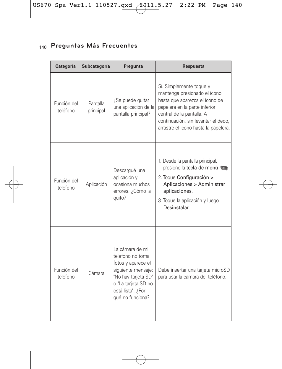 Preguntas más frecuentes | LG US670 User Manual | Page 290 / 309