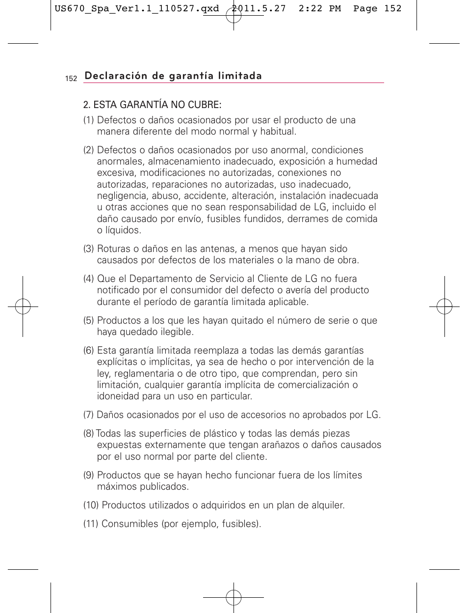 LG US670 User Manual | Page 302 / 309