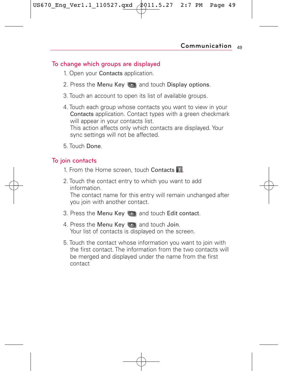 LG US670 User Manual | Page 51 / 309