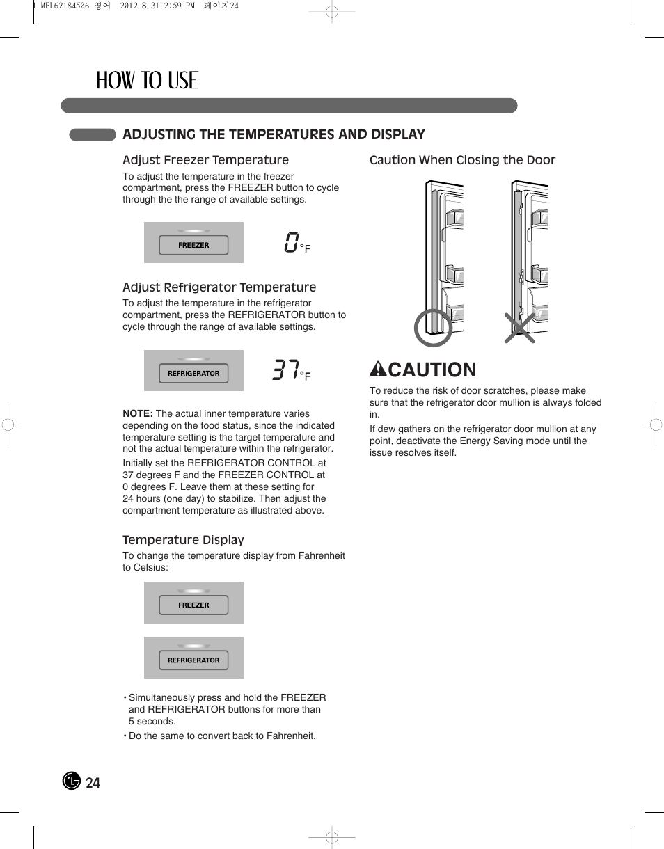 Wcaution | LG LMX28988ST User Manual | Page 24 / 156
