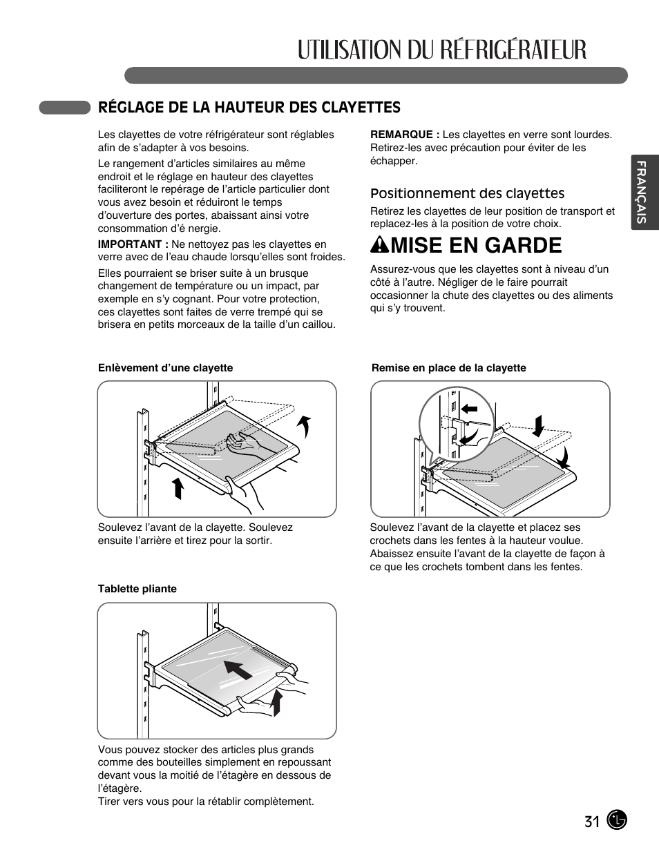 Wmise en garde | LG LMX28988ST User Manual | Page 83 / 156