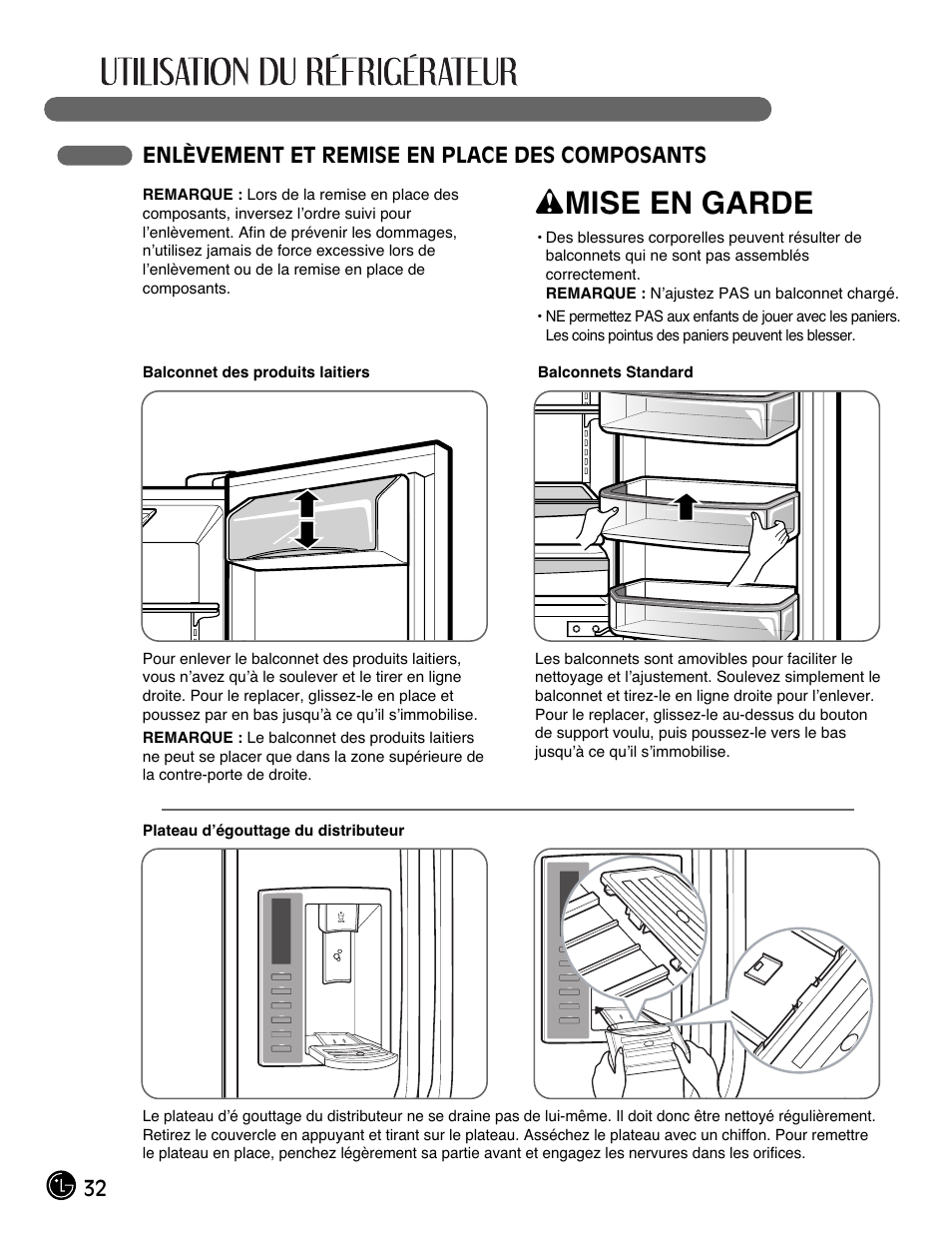Wmise en garde | LG LMX28988ST User Manual | Page 84 / 156