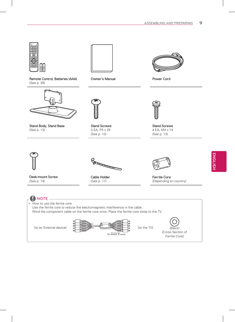 LG 60LN5400 User Manual | Page 9 / 48