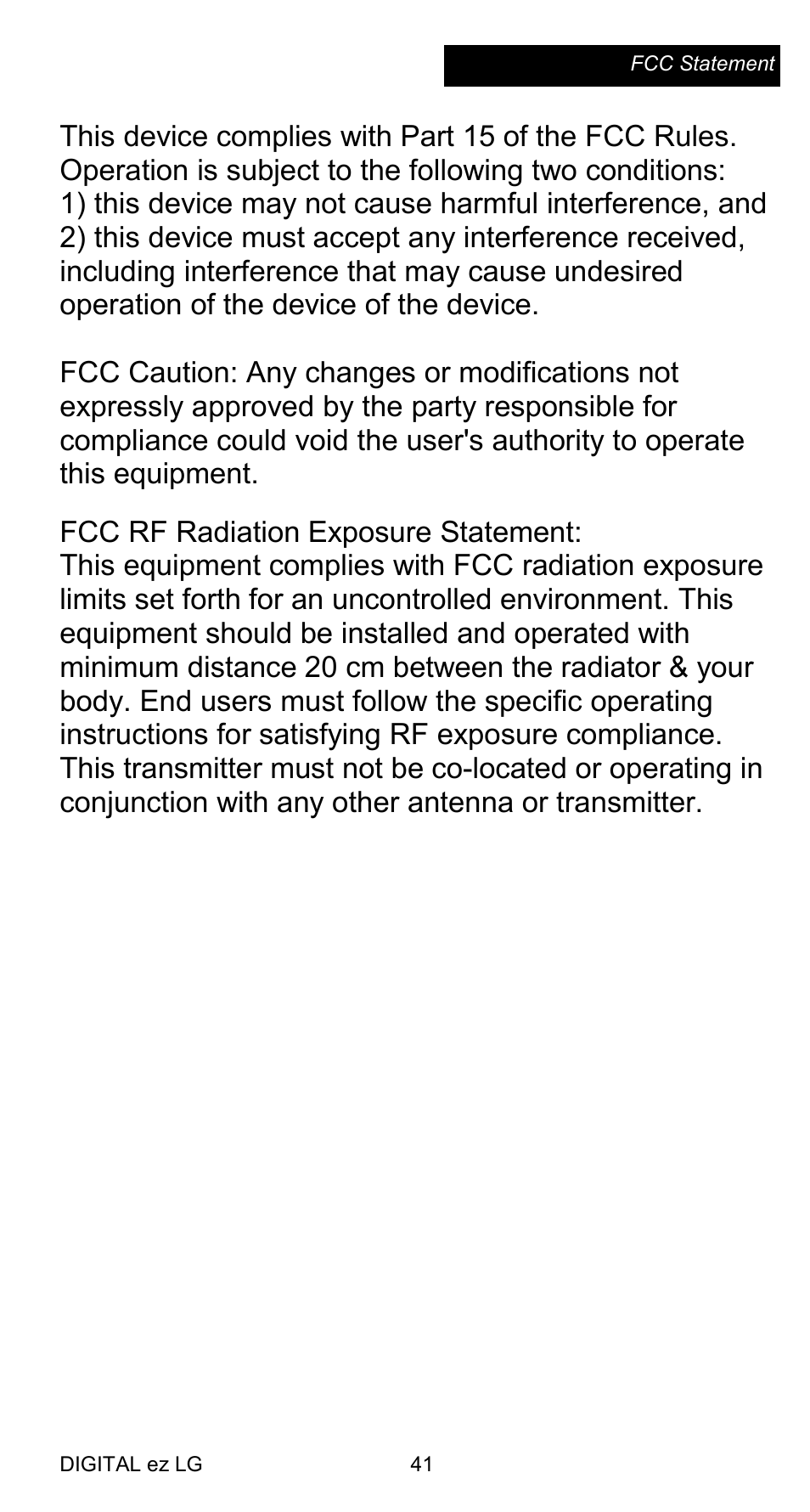 LG AN-WF100 User Manual | Page 6 / 20