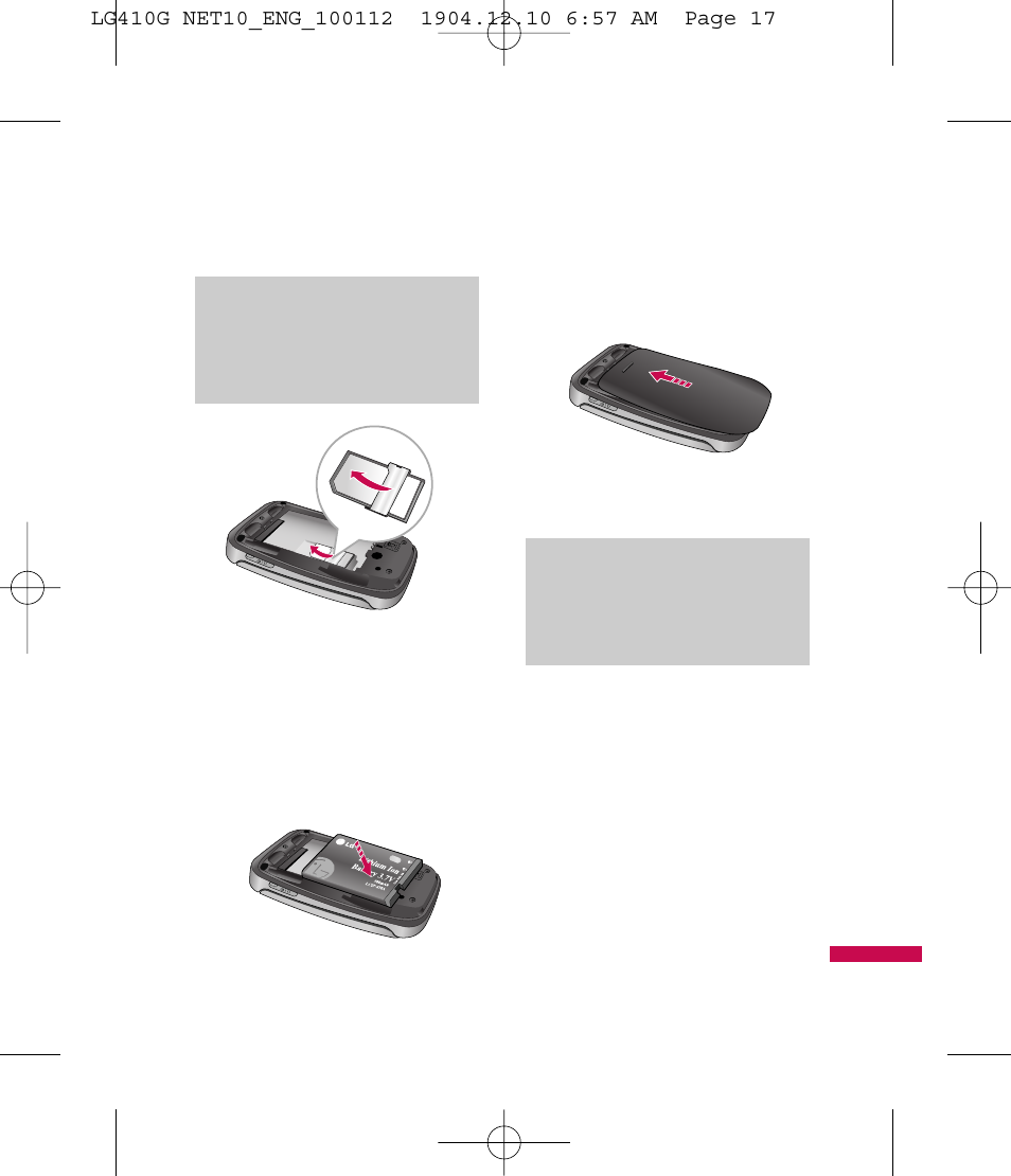 Getting started, Charging the battery | LG LG410G User Manual | Page 20 / 213