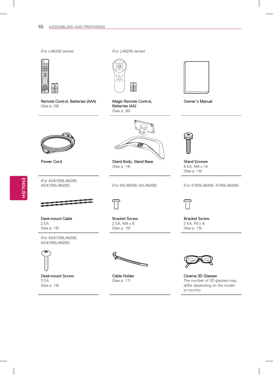 LG 50LA6200 User Manual | Page 10 / 52