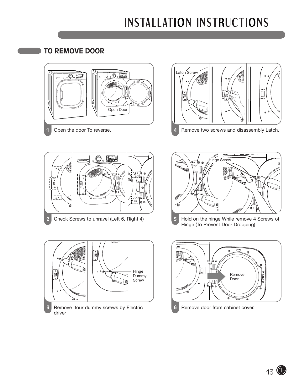 LG DLGX3002P User Manual | Page 13 / 96