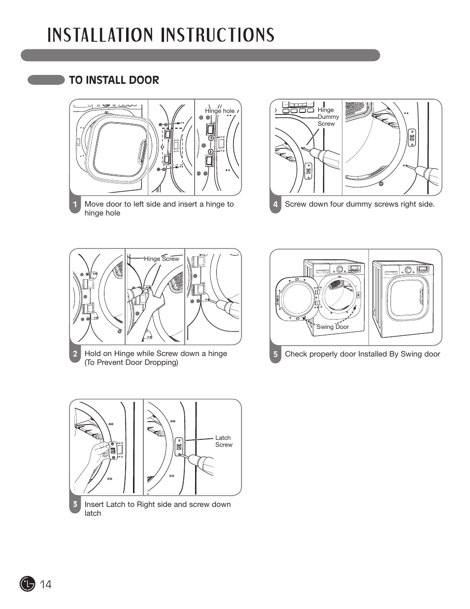 LG DLGX3002P User Manual | Page 14 / 96