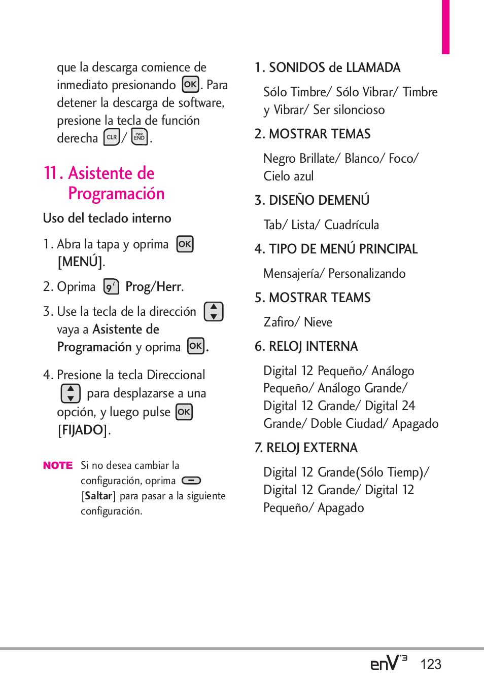 Asistente de programación | LG LGVX9200 User Manual | Page 278 / 317