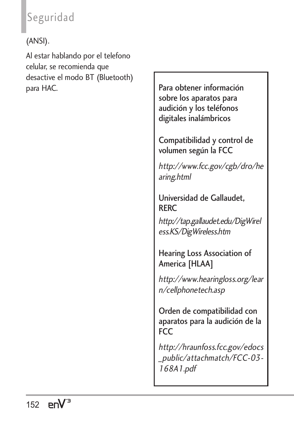 Seguridad | LG LGVX9200 User Manual | Page 307 / 317