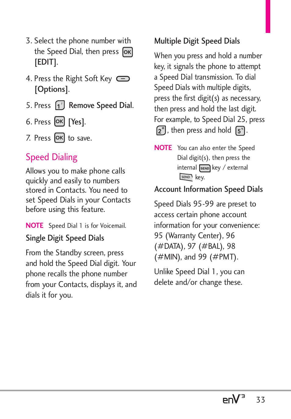 Speed dialing | LG LGVX9200 User Manual | Page 35 / 317