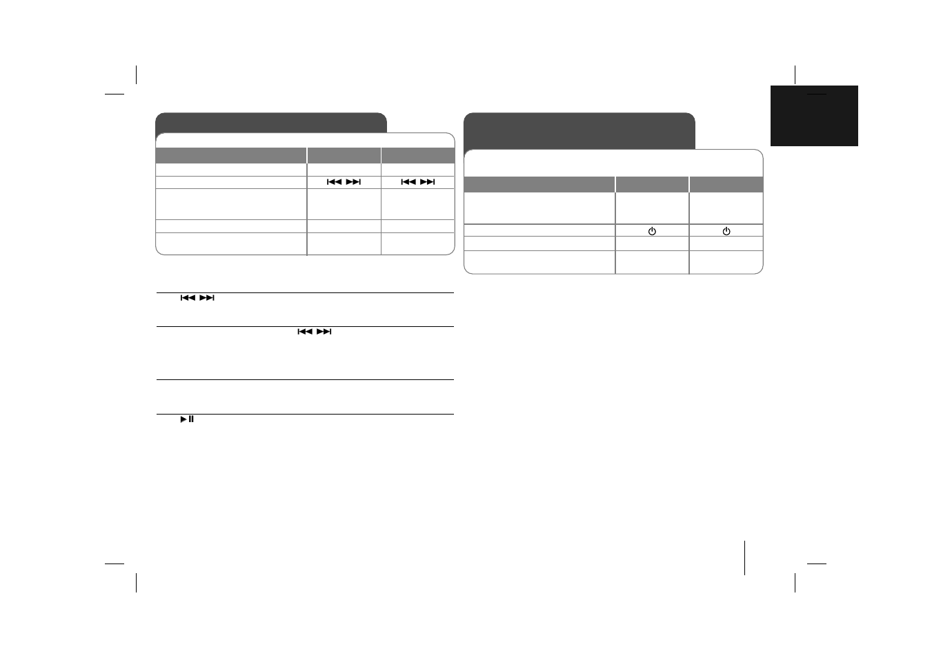 Listening to the radio, Listening to music from your portable player | LG LFA840 User Manual | Page 9 / 14
