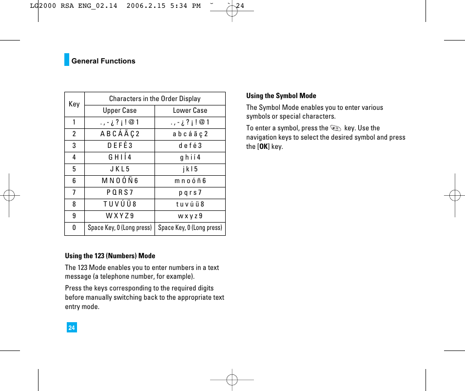 LG LG2000 User Manual | Page 28 / 98