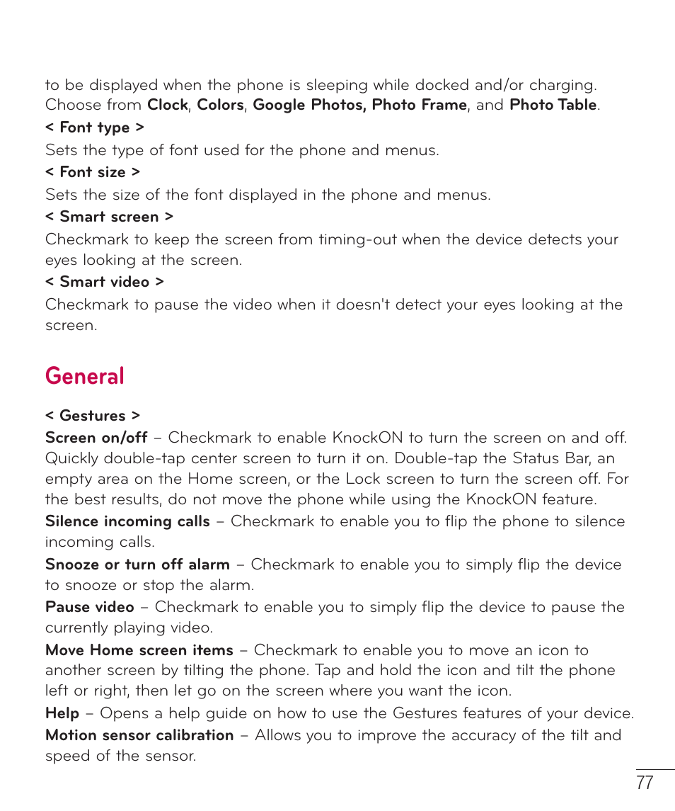 General | LG LGD415RD User Manual | Page 78 / 121