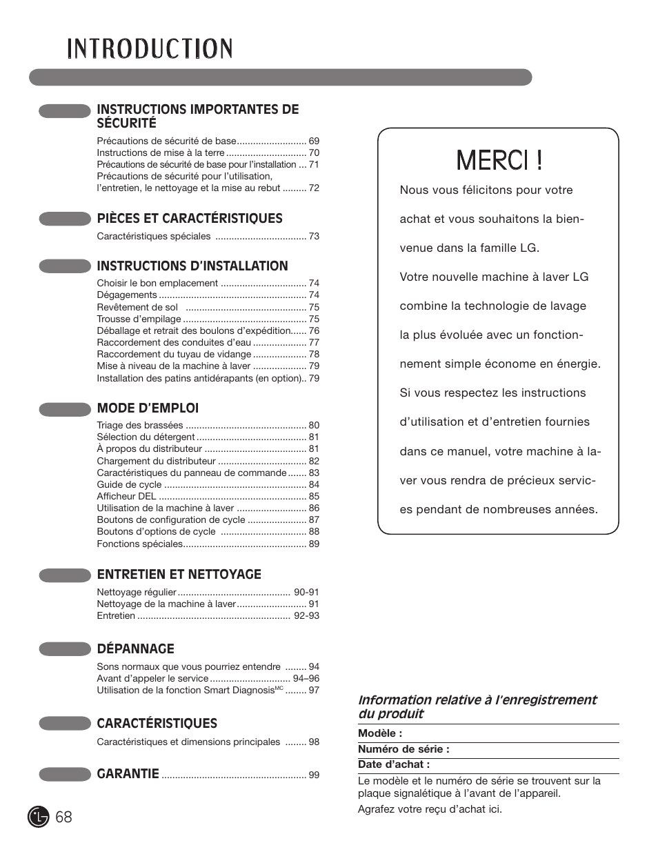 LG WM1377HW User Manual | Page 69 / 101
