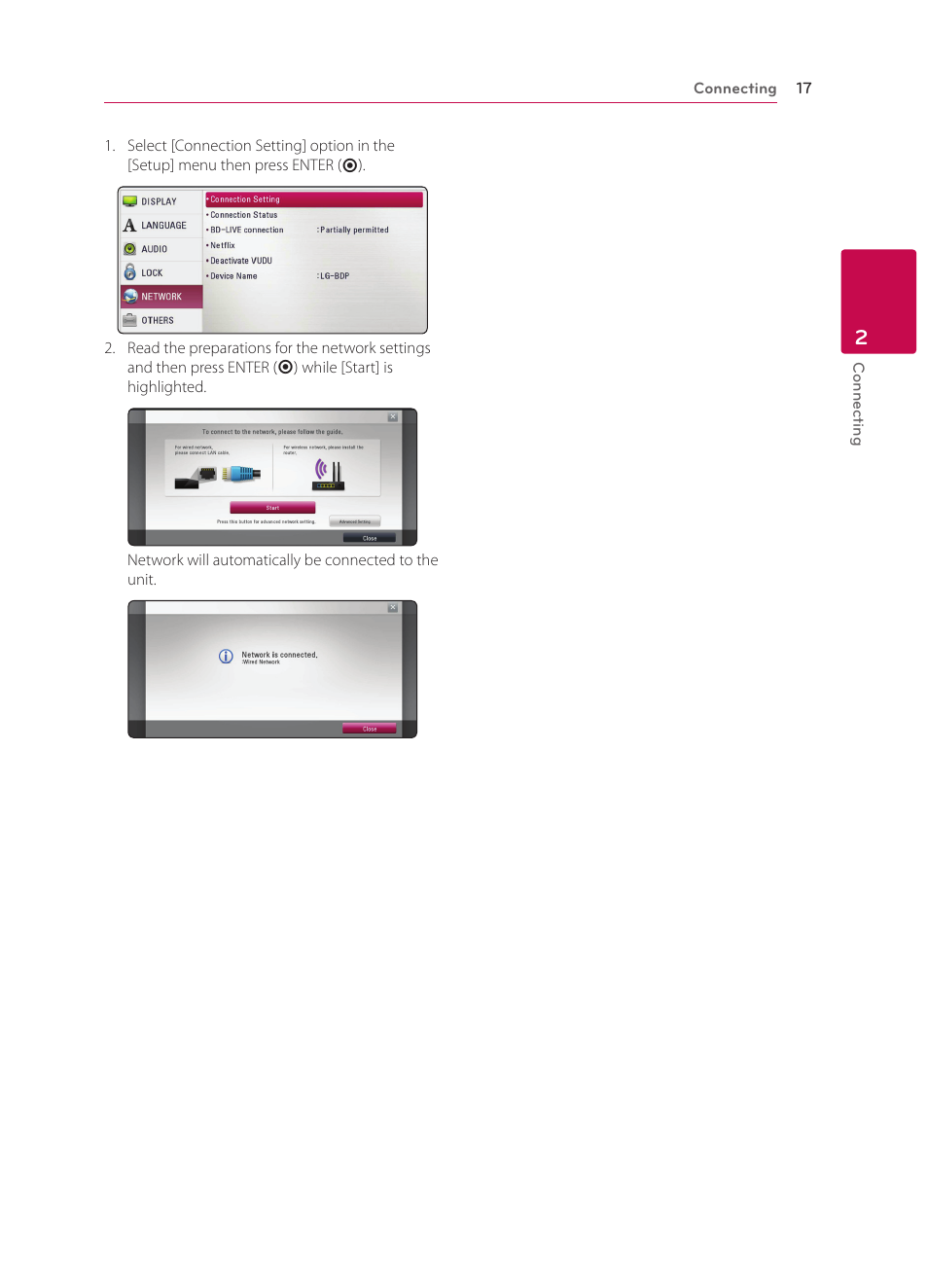 LG BP330 User Manual | Page 17 / 62