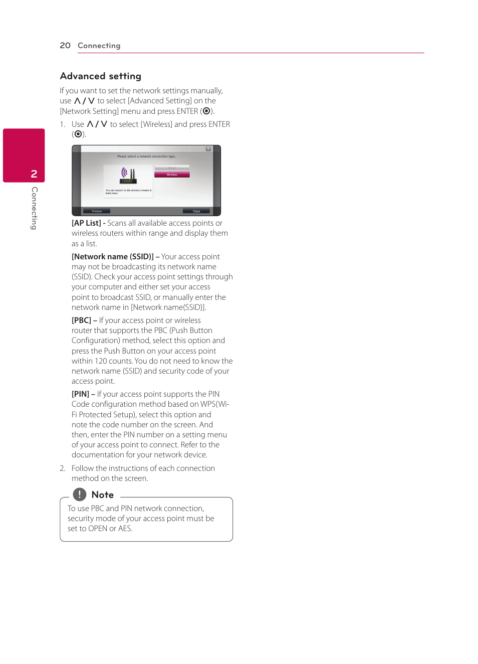 LG BP330 User Manual | Page 20 / 62