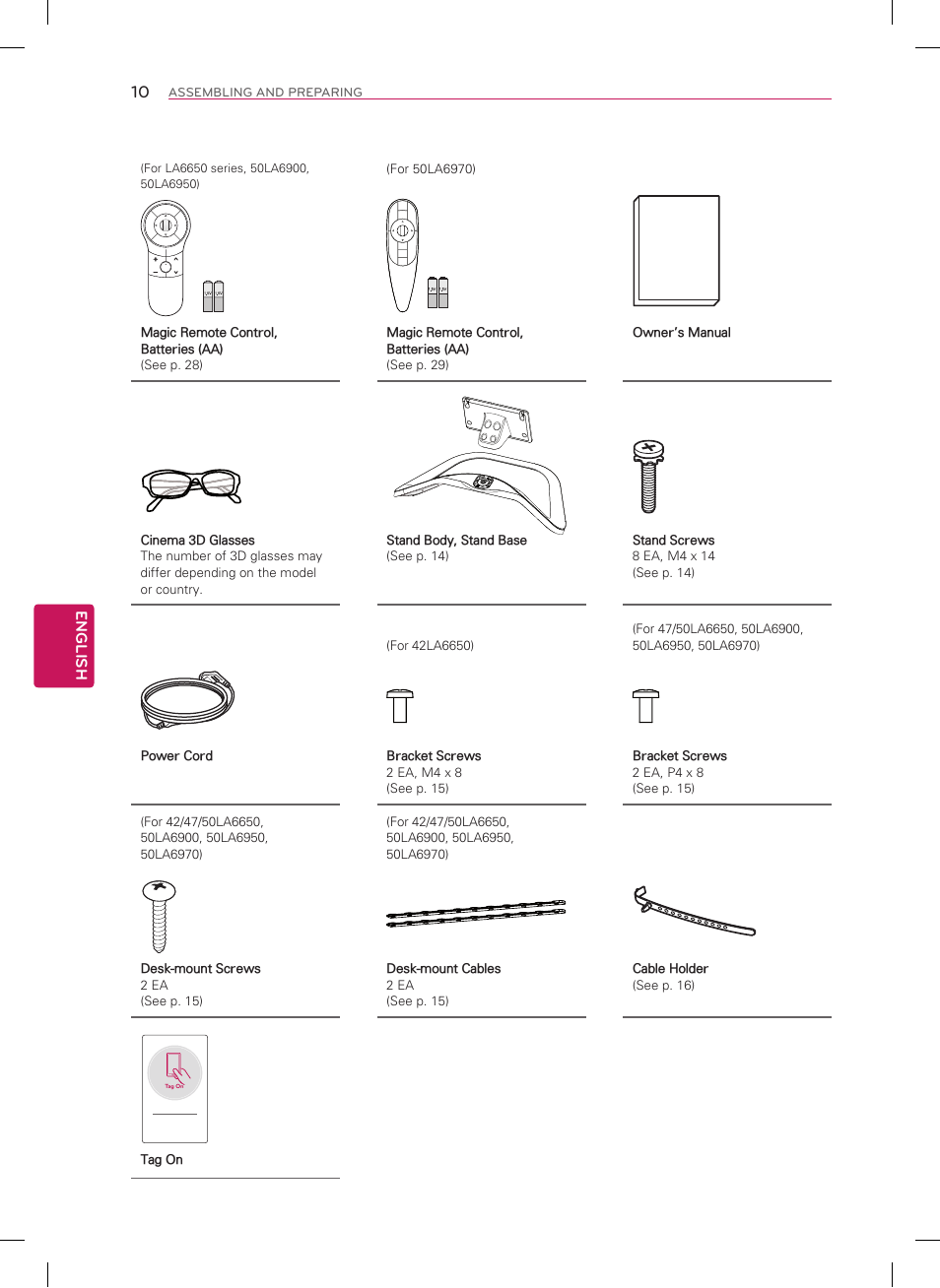 LG 50LA6970 User Manual | Page 10 / 52