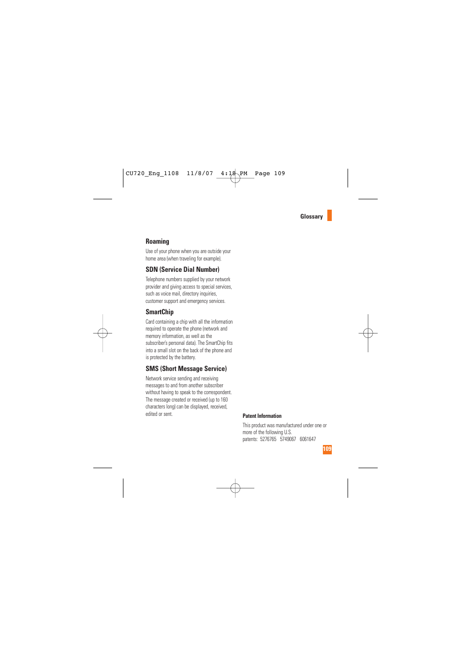 LG CU720 User Manual | Page 113 / 246