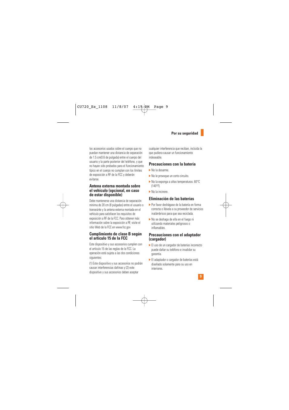 LG CU720 User Manual | Page 129 / 246