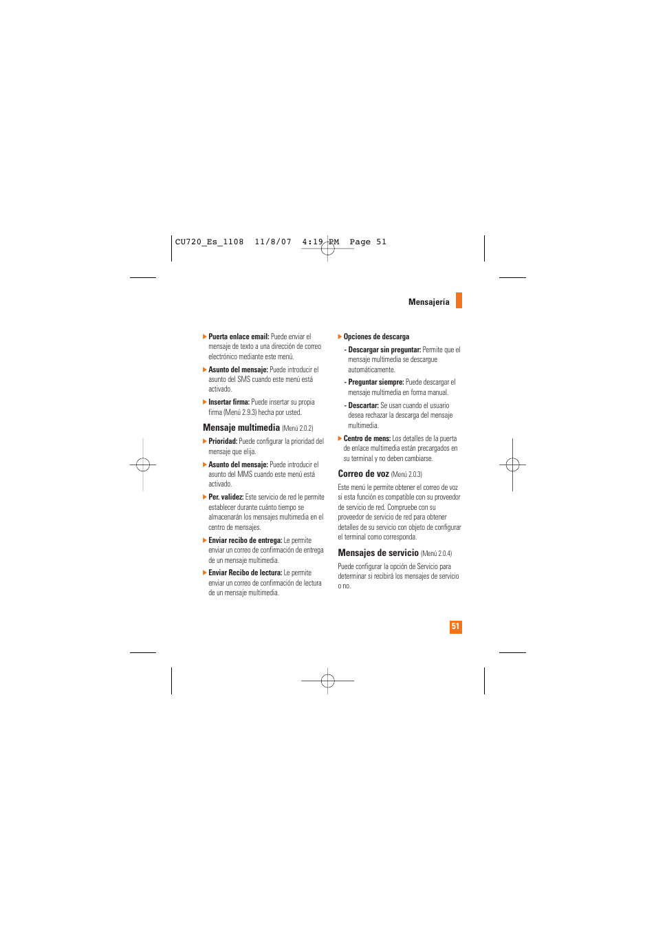 LG CU720 User Manual | Page 171 / 246