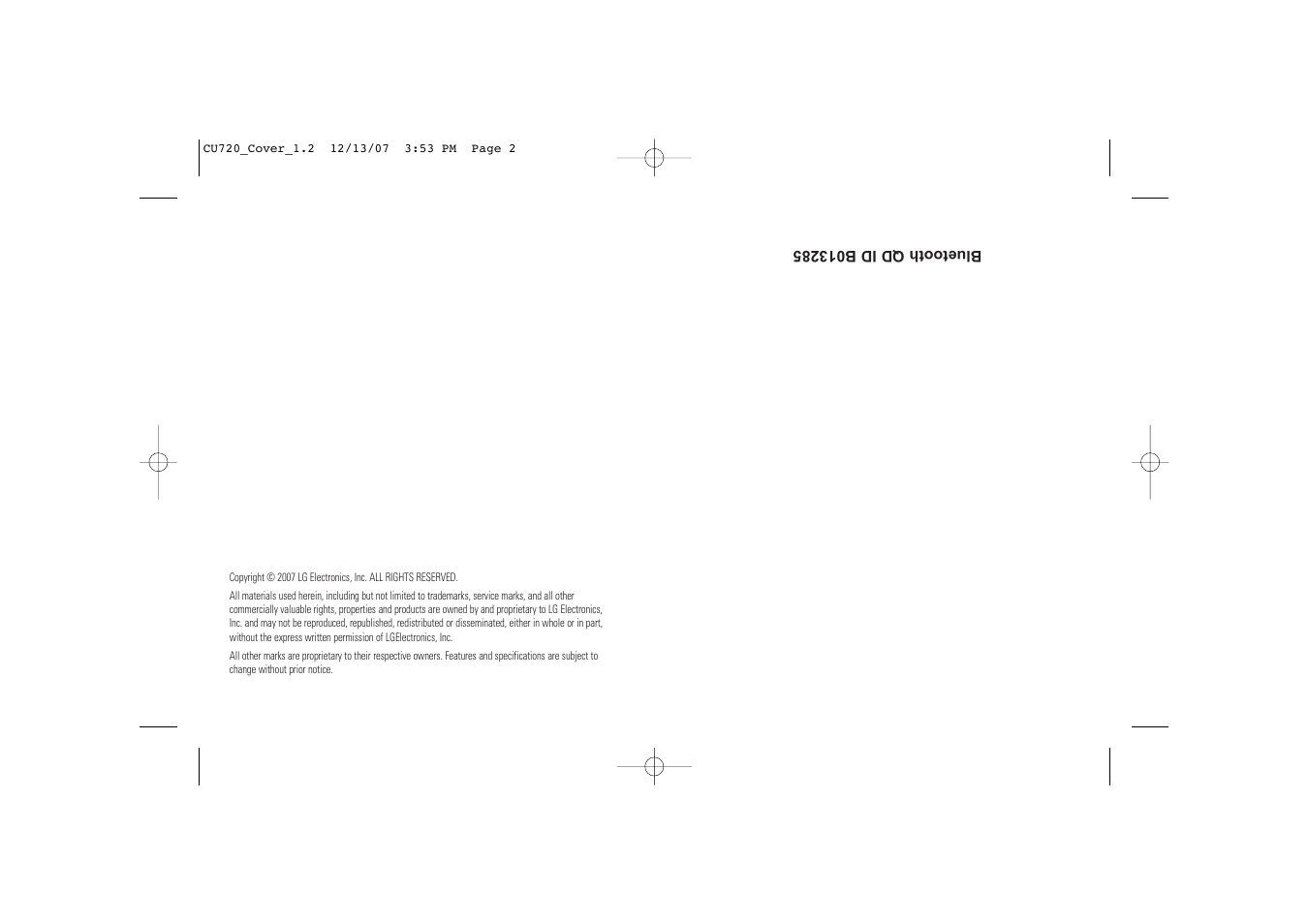 LG CU720 User Manual | Page 2 / 246