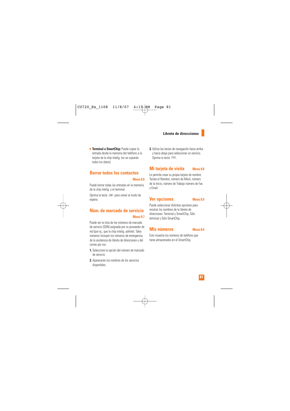 LG CU720 User Manual | Page 201 / 246