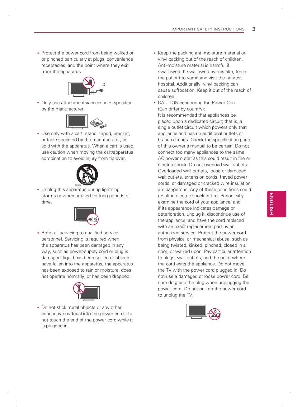 English | LG 47LM7600 User Manual | Page 3 / 44