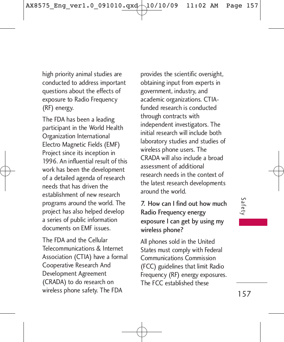 LG LGAX8575 User Manual | Page 159 / 381