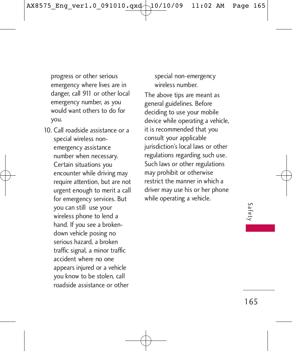 LG LGAX8575 User Manual | Page 167 / 381