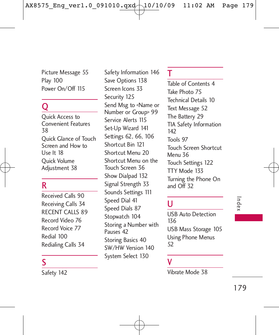LG LGAX8575 User Manual | Page 181 / 381
