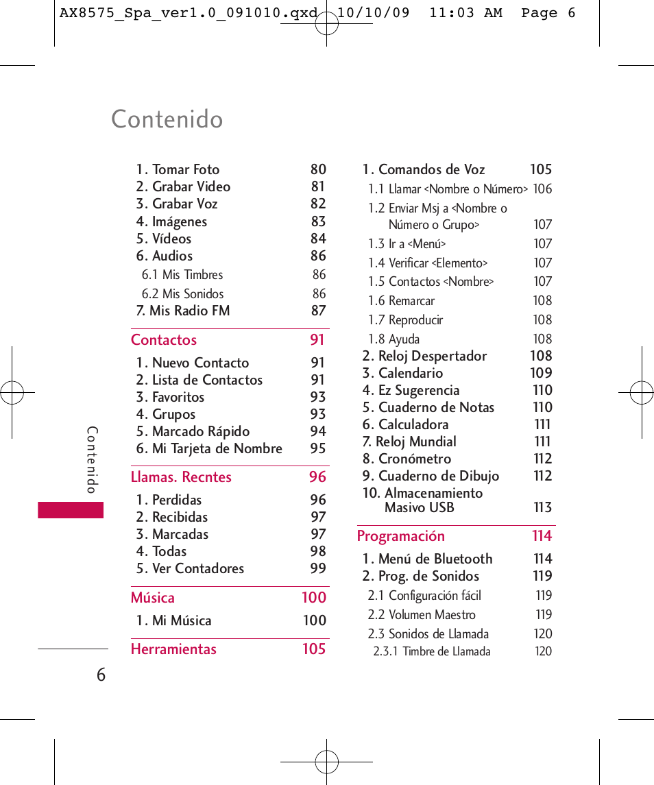 LG LGAX8575 User Manual | Page 190 / 381