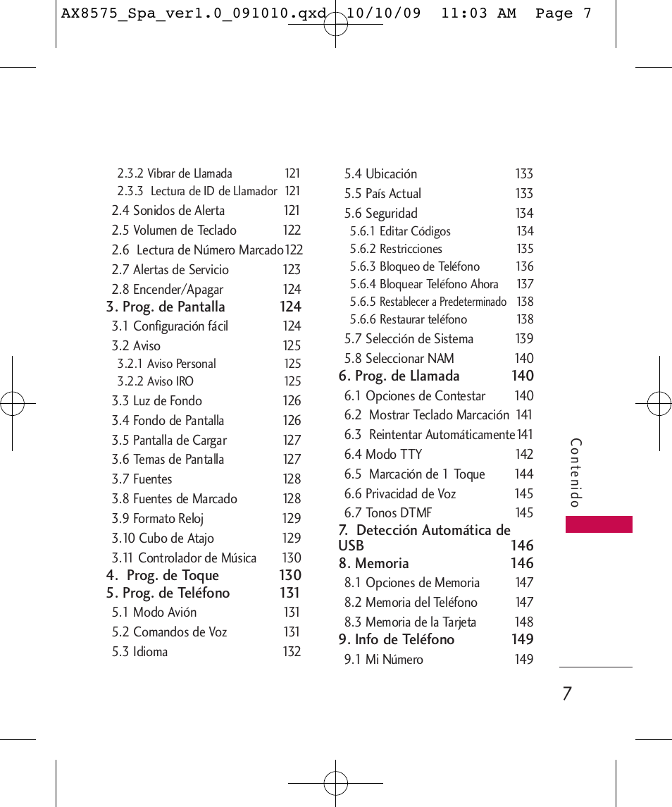 LG LGAX8575 User Manual | Page 191 / 381