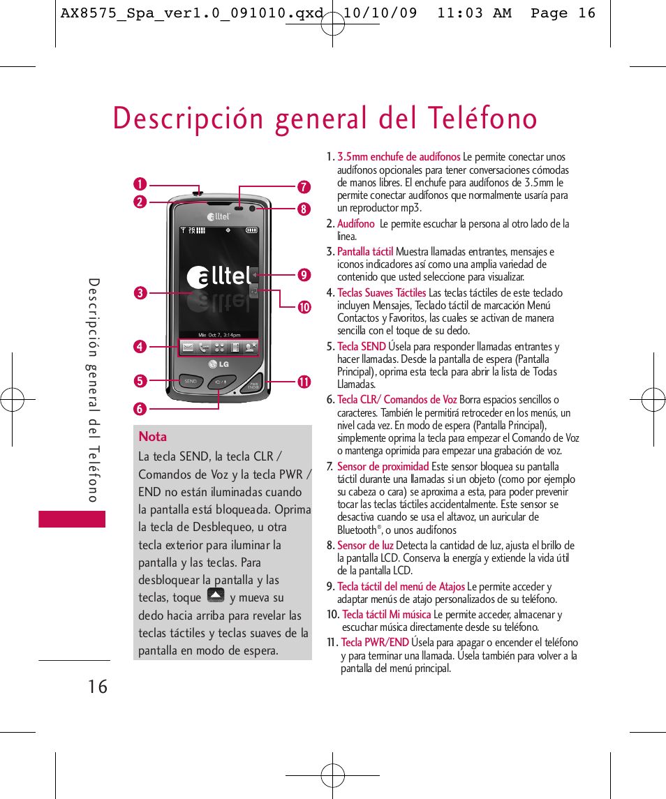 Descripción general del teléfono | LG LGAX8575 User Manual | Page 200 / 381