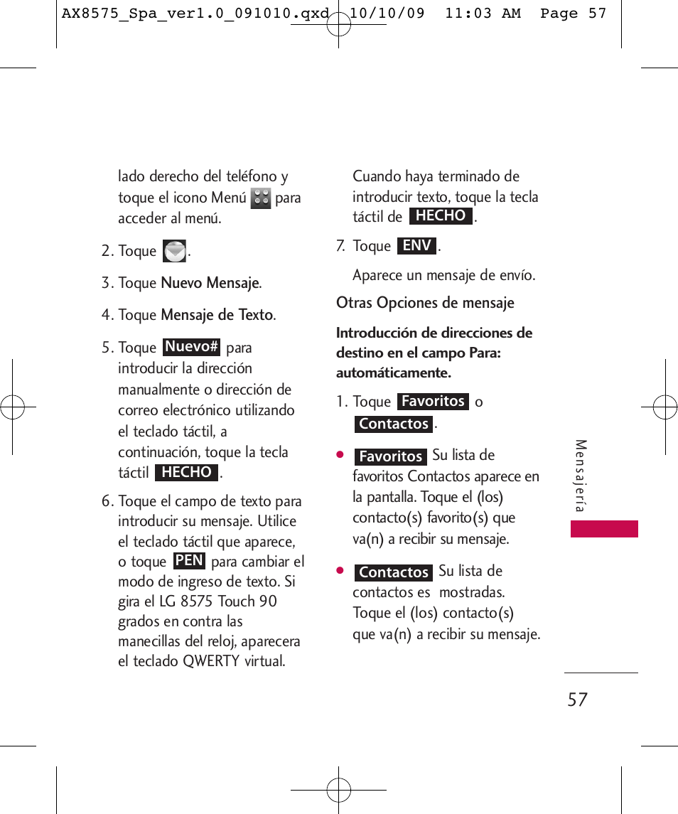 LG LGAX8575 User Manual | Page 241 / 381