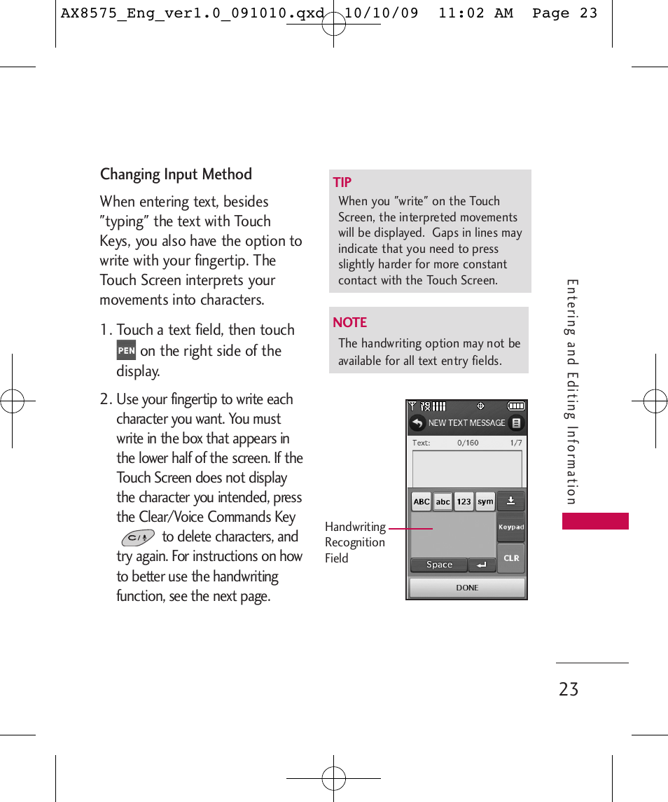 LG LGAX8575 User Manual | Page 25 / 381