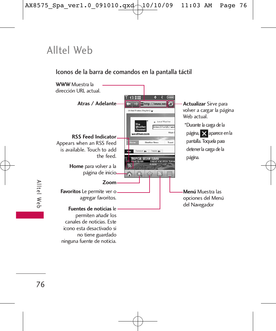 Alltel web | LG LGAX8575 User Manual | Page 260 / 381