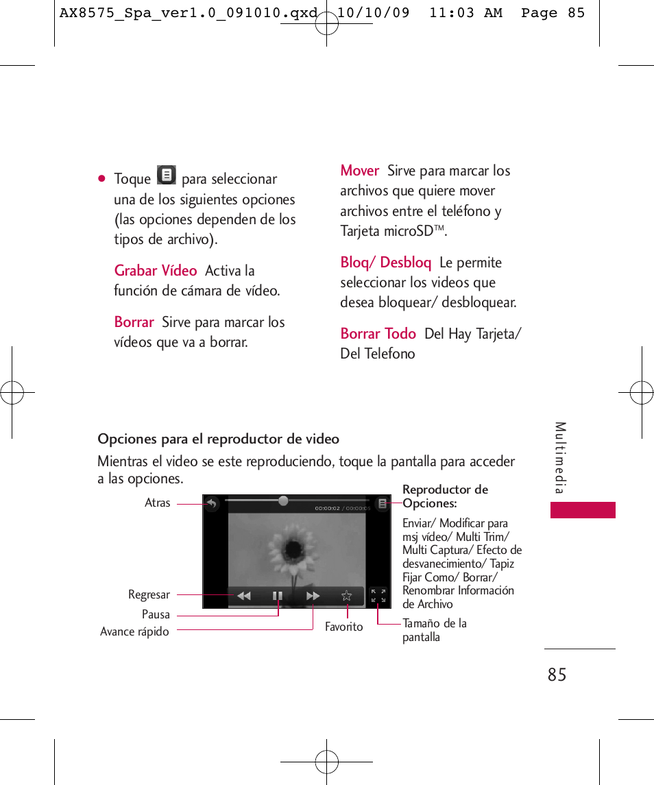 LG LGAX8575 User Manual | Page 269 / 381