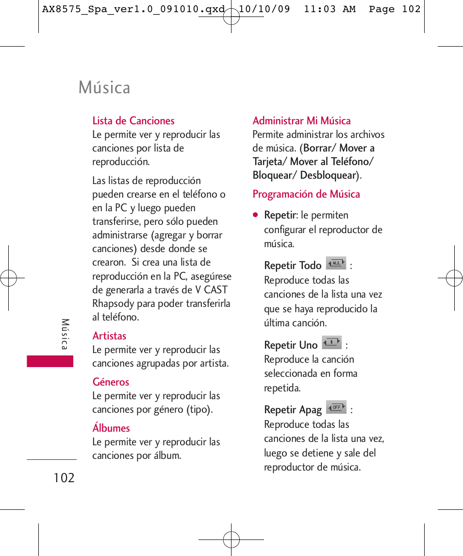 Música | LG LGAX8575 User Manual | Page 286 / 381
