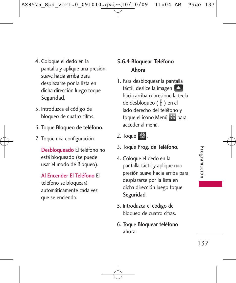 LG LGAX8575 User Manual | Page 321 / 381