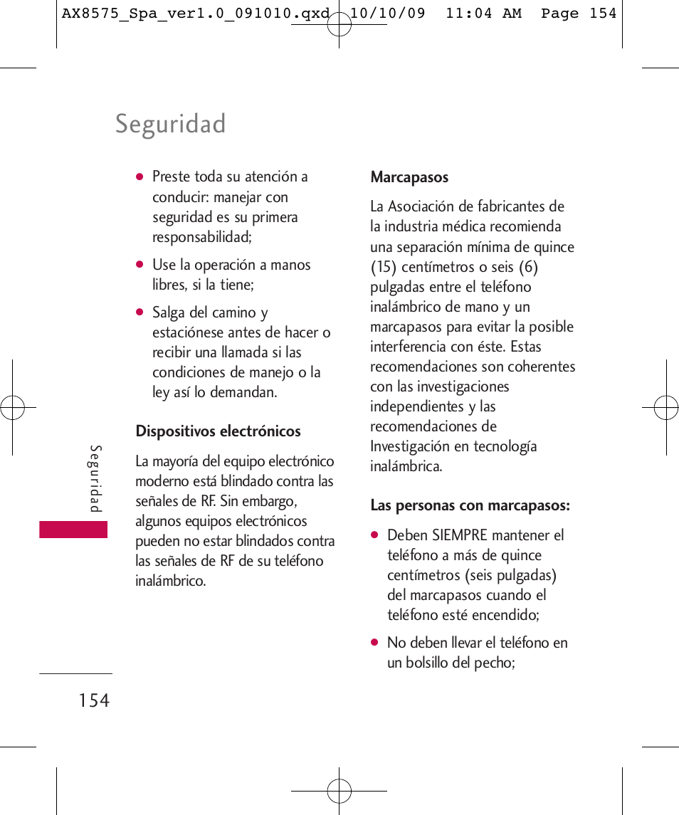 Seguridad | LG LGAX8575 User Manual | Page 338 / 381